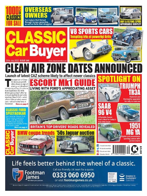 Kelsey Publishing Ltd作のClassic Car Buyerの作品詳細 - 貸出可能